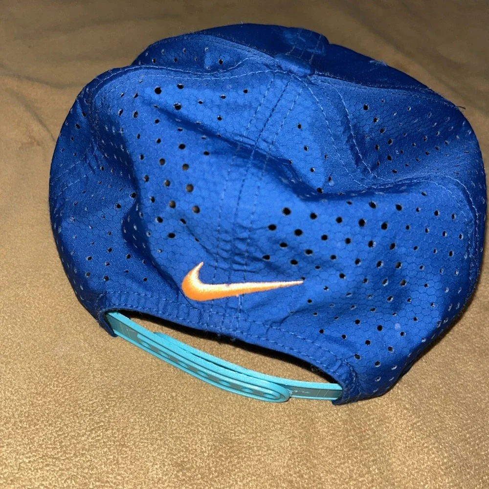 Nike Kids KD Hat Adjustable Basketball SnapBack Aqua Orange Kevin Durant Dri Fit